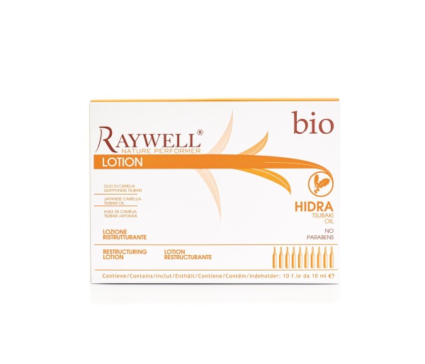 Set tratament pentru par Raywell Bio Nature Hidra Restructuring, Par si scalp uscat, 10x10 ml
