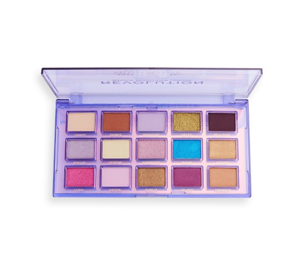 Reflective Eyeshadow Palette, Paleta farduri de ochi, Ultra Violet, 11.25 gr