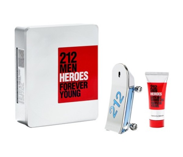 212 Heroes, Barbati, Set: Apa de toaleta 90 ml + Gel de dus 100 ml