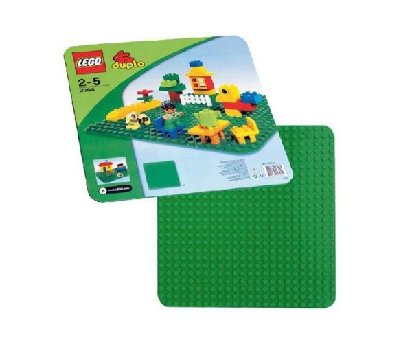 LEGO DUPLO Placa mare, verde pentru constructii, 1,5-5 ani