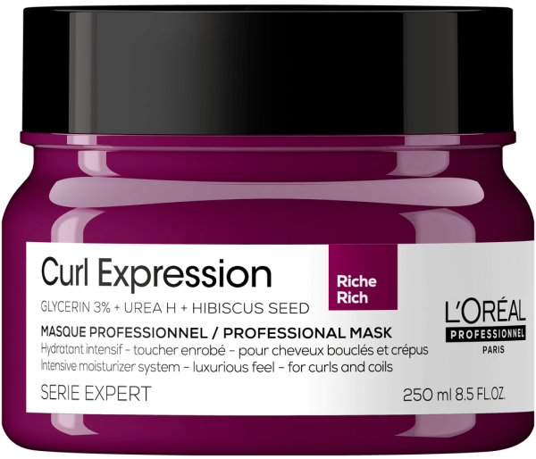 Masca pentru par L`Oreal Professionnel Serie Expert Curl Expression Rich, Par cret/ondulat, 250 ml