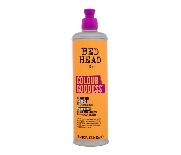 Bed Head Colour Goddess Oil Infused, Sampon pe baza de ulei pentru par vopsit, 400 ml