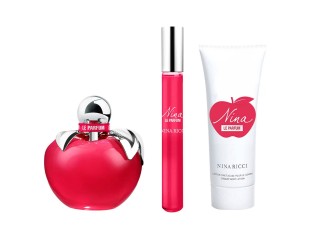Nina le Parfum, Femei, Set: Apa de parfum 80 ml + Roll on 10 ml + Lotiune de corp 75 ml 3137370359814