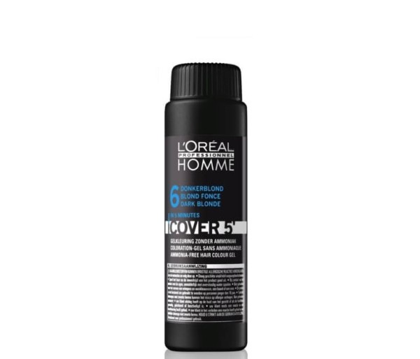 Gel colorant L`Oreal Professional Homme Cover 5 No 6, Dark Blond, 3 x 50 ml