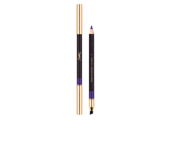 Dessin Du Regard Lasting High Impact Color, Creion de ochi cu pensula pentru blending, Nuanta 7 Violet Frivole, 1.19 g