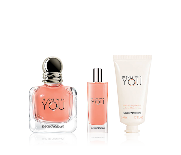In Love With You, Femei, Set: Apa de parfum 100 ml + Apa de parfum 15ml + Crema de maini 50 ml