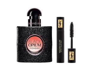 Black Opium, Femei, Set: Apa de parfum 30 ml + Mascara Volume Effet Faux Cils Nuanta N1 Black 3614273872591
