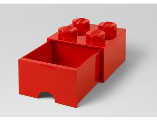 Cutie depozitare LEGO 2x2 cu sertar, rosu, 4+ ani 5711938029418