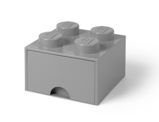 Cutie depozitare LEGO 2x2 cu sertar, gri, 4+ ani 5711938029494