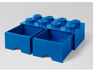 Cutie depozitare LEGO 2x4 cu sertare, albastru, 4+ ani 5711938029517