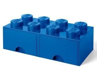 Cutie depozitare LEGO 2x4 cu sertare, albastru, 4+ ani 5711938029517