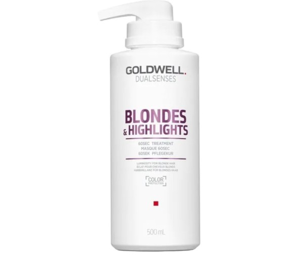 Tratament pentru par Goldwell Dualsenses Blondes & Highlights 60Sec, Par blond/decolorat, 500 ml