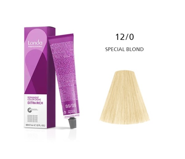 Vopsea permanenta Londa Professional 12/0, Blond Special, 60 ml