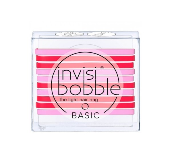 Elastic pentru par InvisiBobble Basic Jelly Twist, 10 buc