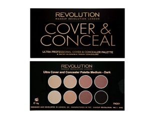 Face Ultra Cover And Concealer Palette Medium, Paleta pentru corectare, Nuanta Dark 5029066026354