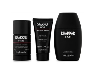 Drakkar Noir, Barbati, Set: Apa de toaleta 100 ml + Gel de dus 50 ml + Deodorant stick 75 ml 5029726275467