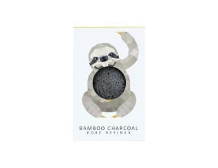 Rainforest Bamboo Charcoal Sloth Mini Sponge, Burete facial de curatare 5055113802466