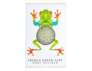 Rainforest French Green Clay Tree Frog Mini Sponge, Burete facial de curatare 5055113802480