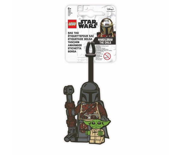 Eticheta bagaje LEGO Star Wars Mandalorianul si Copilul, 6+ ani