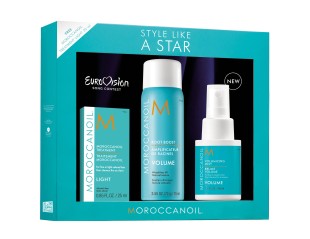 Set Moroccanoil Style Like A Star Volume Box, Lotiune styling 50 ml + Spray Root Boost 75 ml + Tratament Light 25 ml 7290113145047