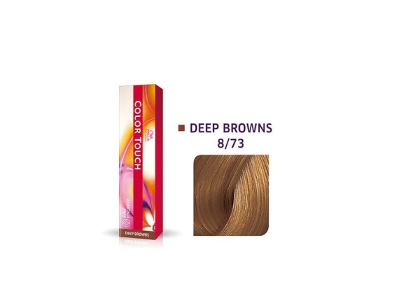 Vopsea semipermanenta Wella Professionals Color Touch 8/73, Blond Deschis Castaniu Auriu, 60 ml 8005610529882