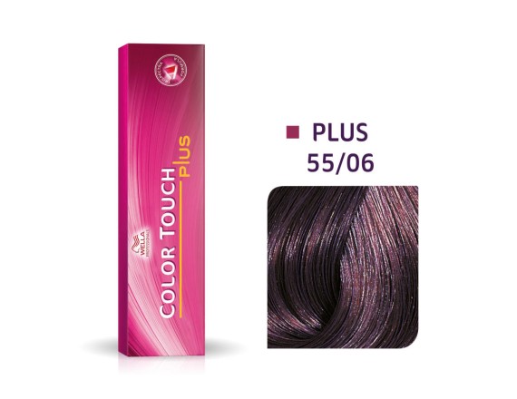 Vopsea semipermanenta Wella Professionals Color Touch 55/06, Castaniu Deschis Intens Natural Violet, 60 ml 8005610545653