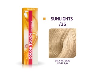 Vopsea semipermanenta Wella Professionals Color Touch Sunlights /36, Violet Auriu, 60 ml 8005610545998