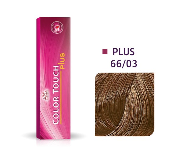 Vopsea semipermanenta Wella Professionals Color Touch 66/03, Blond Inchis Intens Natural Auriu, 60 ml