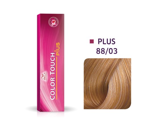 Vopsea semipermanenta Wella Professionals Color Touch 88/03, Blond Deschis Intens Natural Auriu, 60 ml 8005610546179