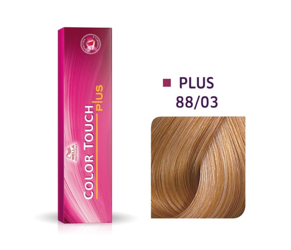 Vopsea semipermanenta Wella Professionals Color Touch 88/03, Blond Deschis Intens Natural Auriu, 60 ml