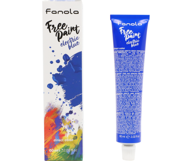 Vopsea semipermanenta Fanola Free Paint Electric Blue, 60 ml