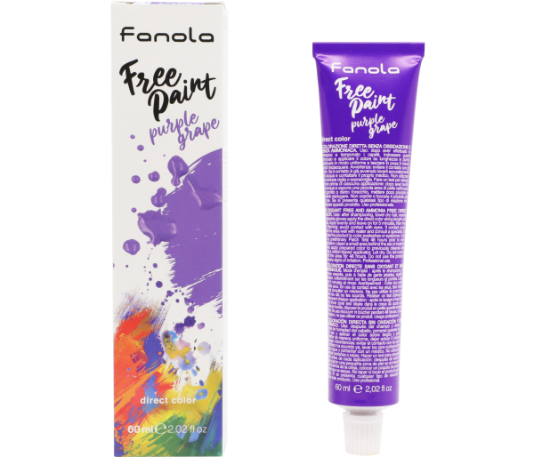 Vopsea semipermanenta Fanola Free Paint Purple Grape, 60 ml