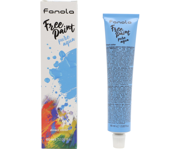 Vopsea semipermanenta Fanola Free Paint Pure Aqua, 60 ml