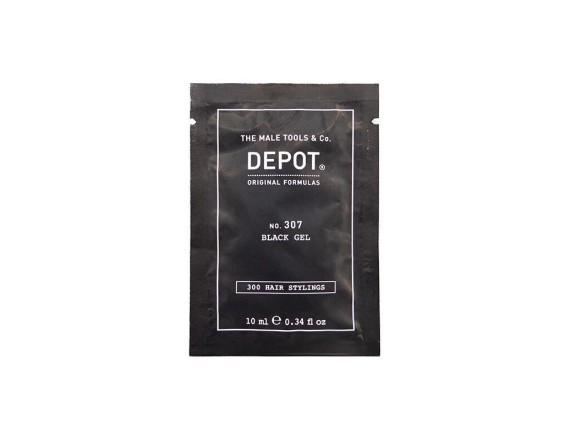 Gel pentru par Depot 300 Hair Styling No.307 Black, 10 ml 8032274076674