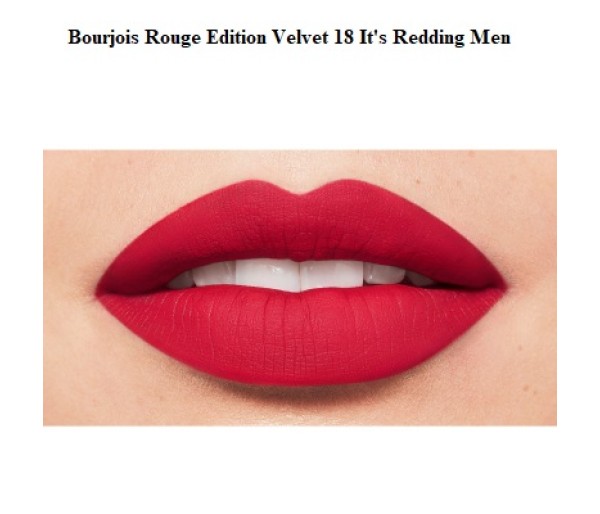 Ruj cu efect matifiant Bourjois Rouge Edition Velvet No. 18 It`s Redding Men, 7.7 ml