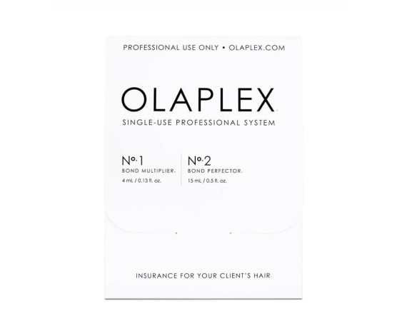 Set pentru par Olaplex Single-Use Professional System, No.1 Bond Multiplier 4 ml + No.2 Bond Perfector 15 ml 896364002893