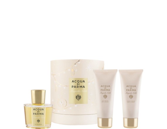Magnolia Nobile, Femei, Set: Apa de parfum 100 ml + Crema de corp 75 gr + Gel de dus 75 ml 8028713470516