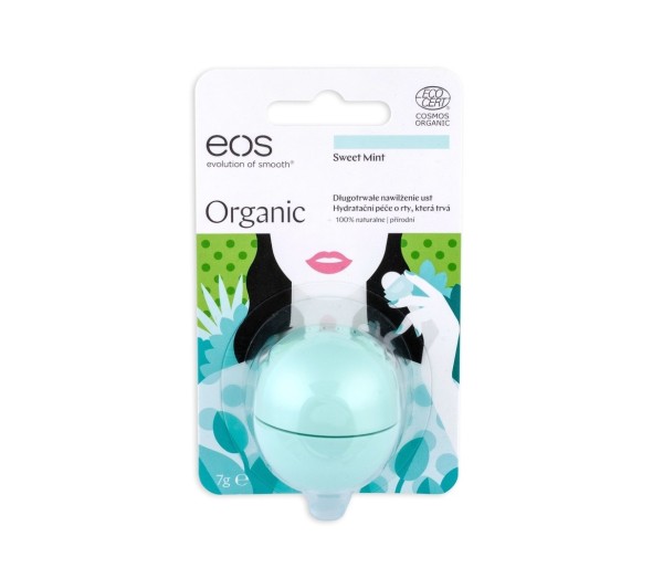 Balsam pentru buze Eos Organic Sweet Mint, 7 g