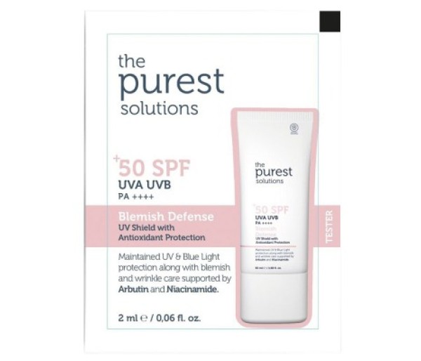 Blemish Defense UVA/UVB Antioxidant Protection For Blemish-Prone Skin 50+ SPF, Crema hidratanta, 2 ml