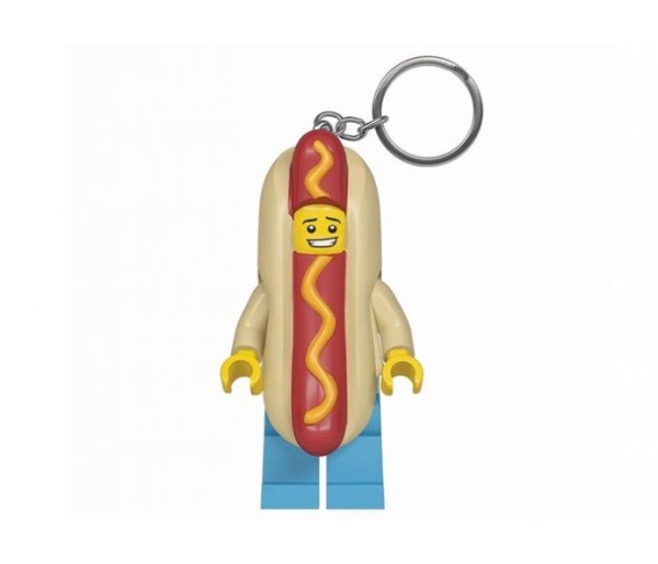 Breloc cu lanterna LEGO Baiatul Hot Dog, LGL-KE119, 6+ ani