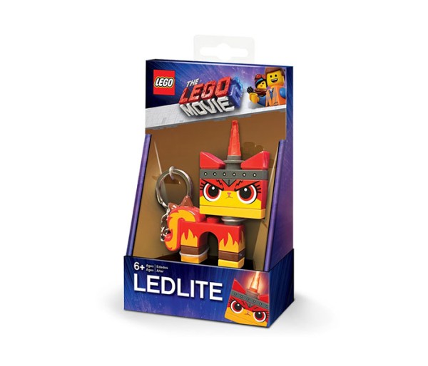 Breloc cu lanterna LEGO Movie 2 Angry Kitty, LGL-KE147