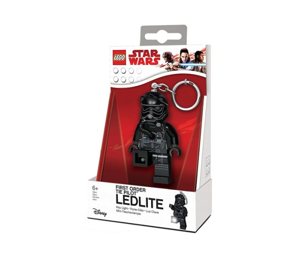 Breloc cu lanterna LEGO Star Wars Pilot Tie Fighter, LGL-KE113