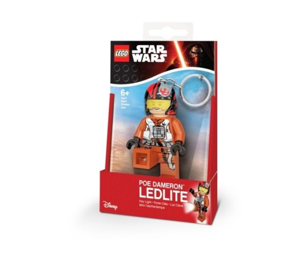 Breloc cu lanterna LEGO Star Wars Poe Dameron, LGL-KE95, 4+ ani