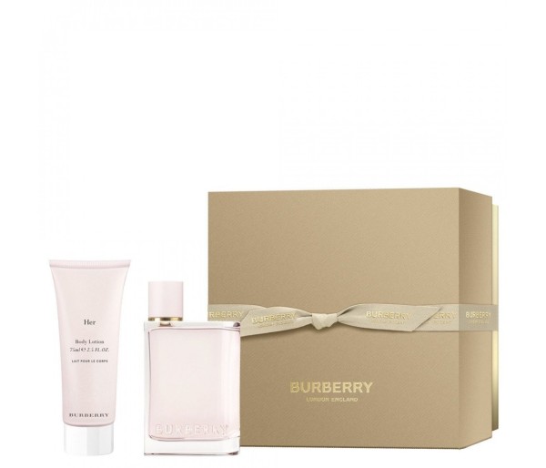 Burberry Her, Femei, Set: Apa de parfum 50 ml + Lotiune de corp 75 ml