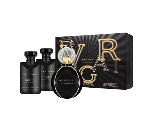 Goldea The Roman Night, Femei, Set: Apa de parfum 50 ml + Gel de dus 40 ml + Lotiune de corp 40 ml