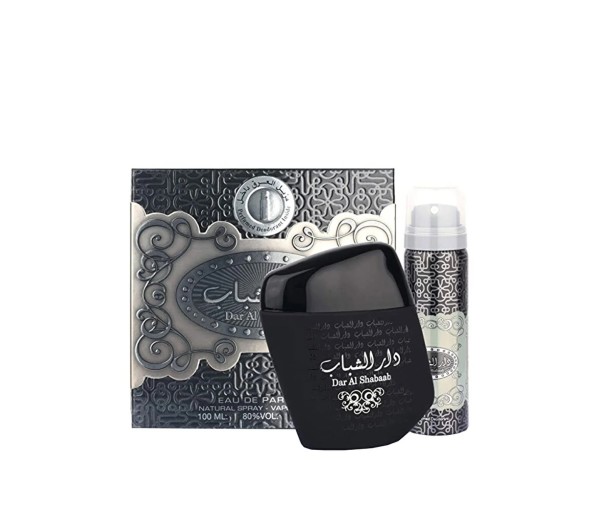 Dar Al Shabab, Barbati, Set: Apa de parfum 100 ml + Deodorant spray 50 ml