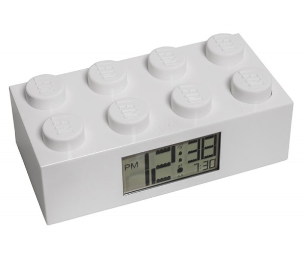 Ceas desteptator LEGO caramida alba, 7001026, 6+ ani