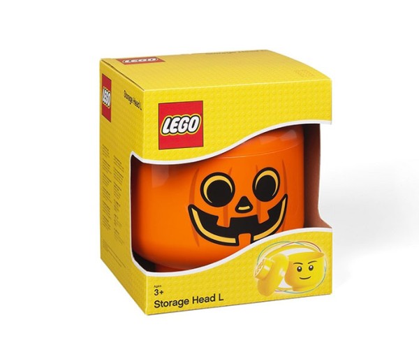 Cutie depozitare L cap minifigurina LEGO - Dovleac, 4+ ani