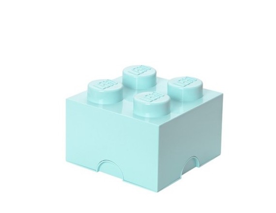 Cutie depozitare LEGO 2x2 albastru aqua, 4+ ani 5711938015589