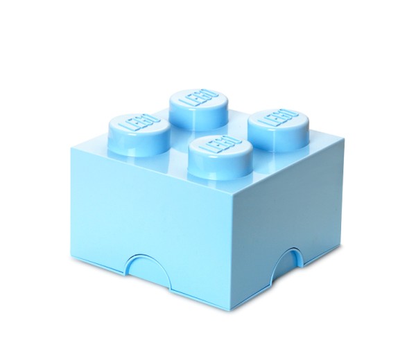 Cutie depozitare LEGO 2x2 albastru deschis, 40031736, 4+ ani